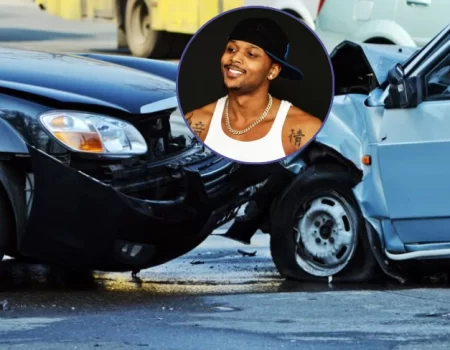 A car accident scene symbolizing loss and road safety awareness related to the Javo Car Accident.