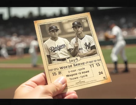 Baseball action shot capturing key moments from the Dodgers vs Yankees Match Player Stats showdown with players in motion on the field.