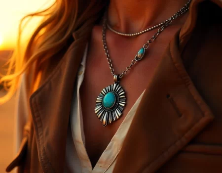 A stylish man wearing one of the latest Sweat Resistant Bolo Ties, standing outdoors under the sun, showcasing its comfort and durability.