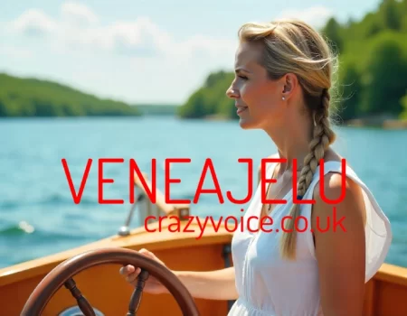 Veneajelu Finnish boat trip showing a traditional wooden vessel navigating through Helsinki's archipelago waters with forested islands and summer cottages visible in the background