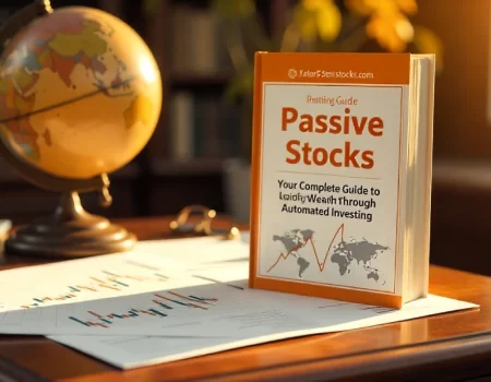 Illustration of investors analyzing charts and planning financial growth with 5starsstocks.com passive stocks for smart and steady investments.