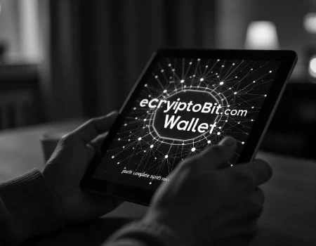 Illustration of secure digital storage showcasing ecryptobit.com wallets for safe and easy cryptocurrency management.