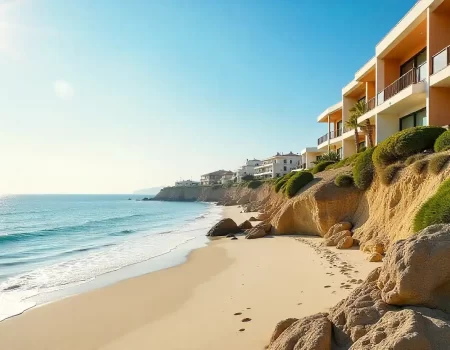 Puerto Penasco Real Estate beachfront properties overlooking the Sea of Cortez with sandy beaches and modern condos in Rocky Point, Mexico